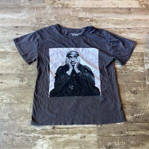 Tupac Lost In Thought Gray Tee Youth XL